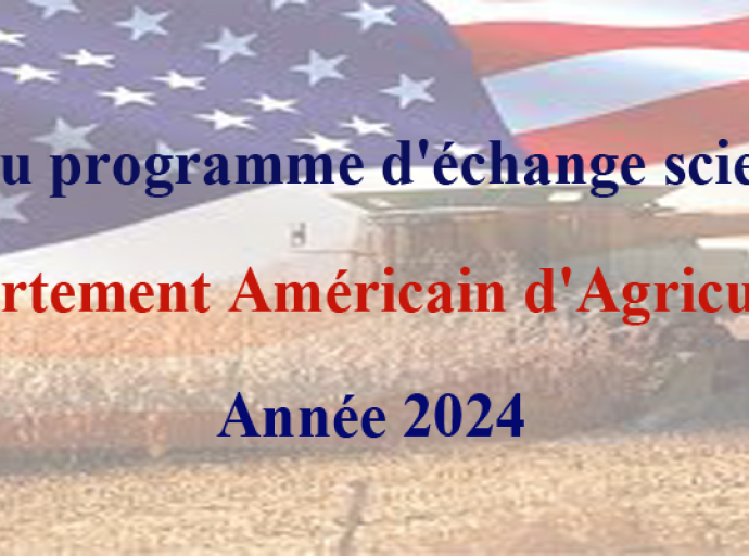 Nouveau programme d’échange scientifique du département Américain d’Agriculture USDA pour l’année 2024 