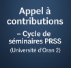 Appel à contributions – Cycle de séminaires PRSS (Université d’Oran 2)