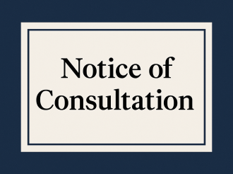 Avis de consultation VRDPO