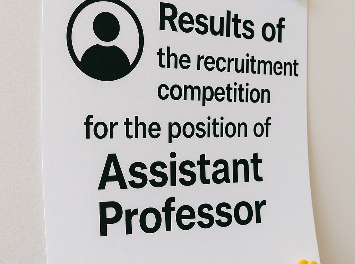Résultats du concours de recrutement pour le poste de Maître assistant