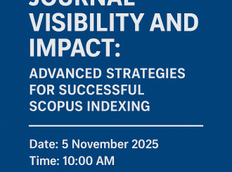 One-Day Training Workshop Increasing Journal Visibility and Impact: Advanced Strategies for Successful Scopus Indexing