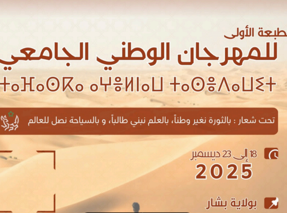 دعوة المؤسسات الجامعية للمشاركة في مهرجان السياحة الصحراوية الطلابية 