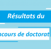 Résultats du concours de doctorat 2025/2026