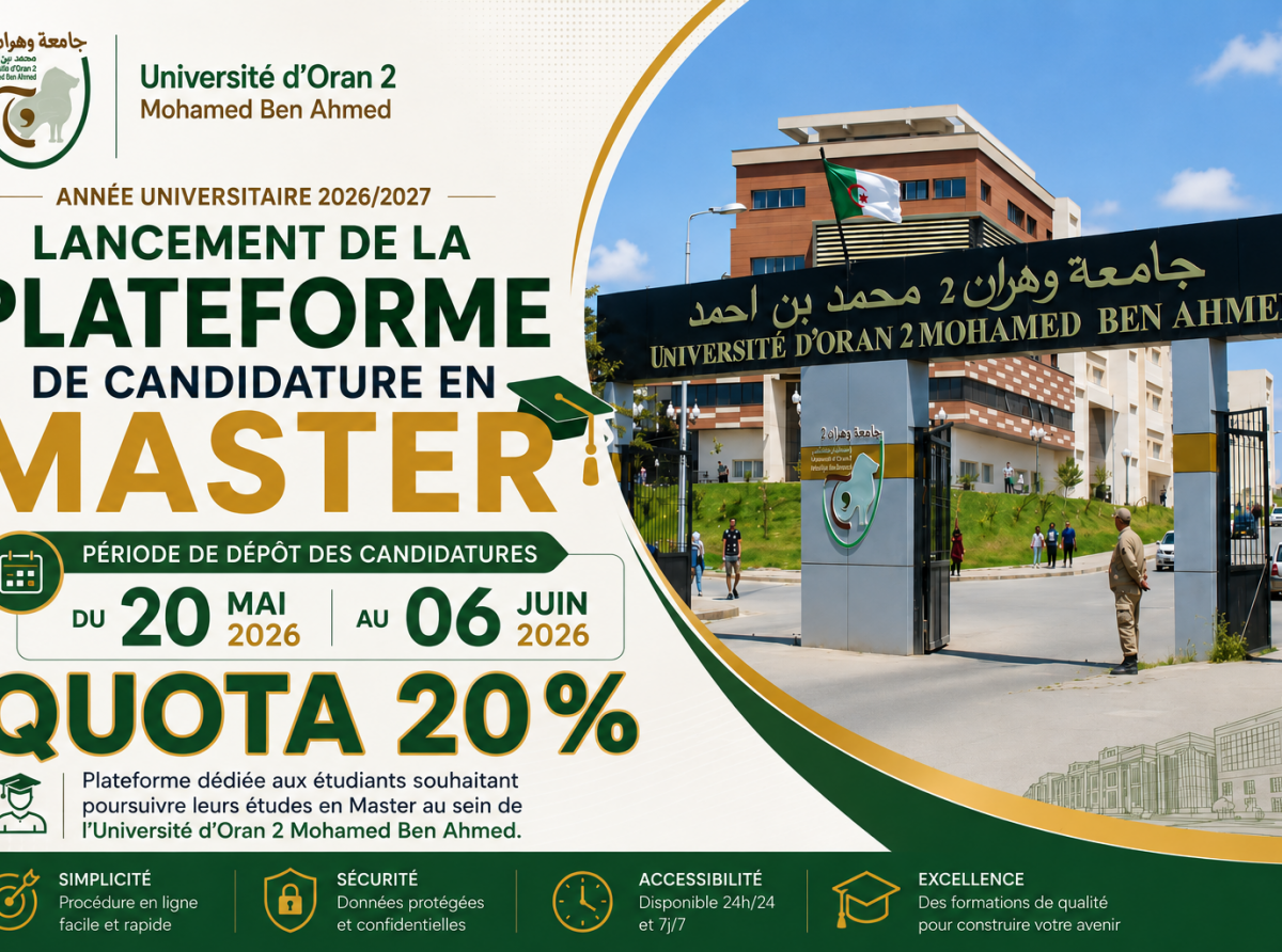candidature master 2026-2027 