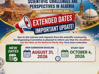 Announcement about a Study Day organized by the Faculty of Earth and Universe Sciences.